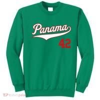 Retro Panama Baseball Soccer Futbol Beisbol 42 Sweatshirt thumb 0