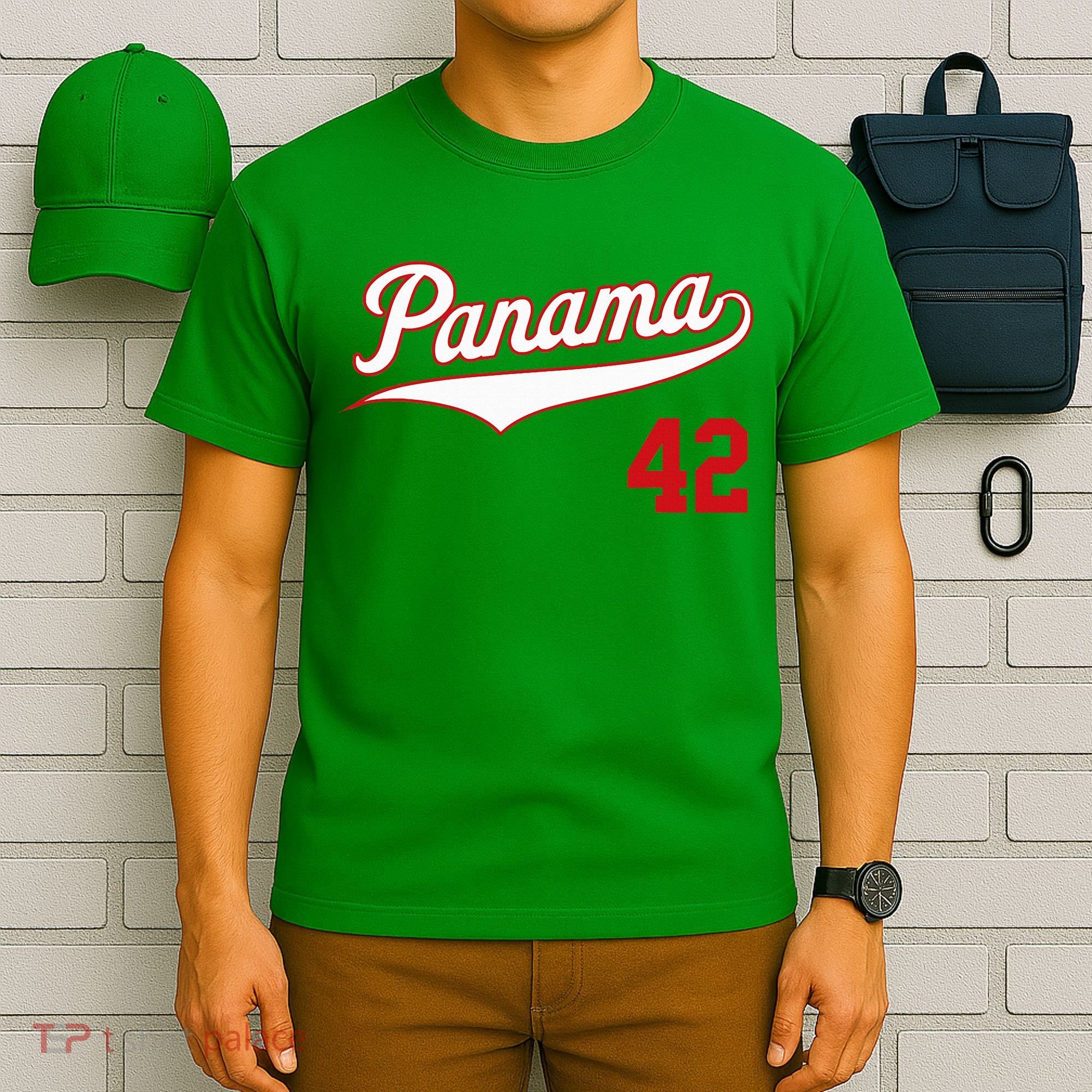 Retro Panama Baseball Soccer Futbol Beisbol 42 T-Shirt