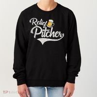 Relief Pitcher Beer And Baseball Funny Women's Sweatshirt thumb 0