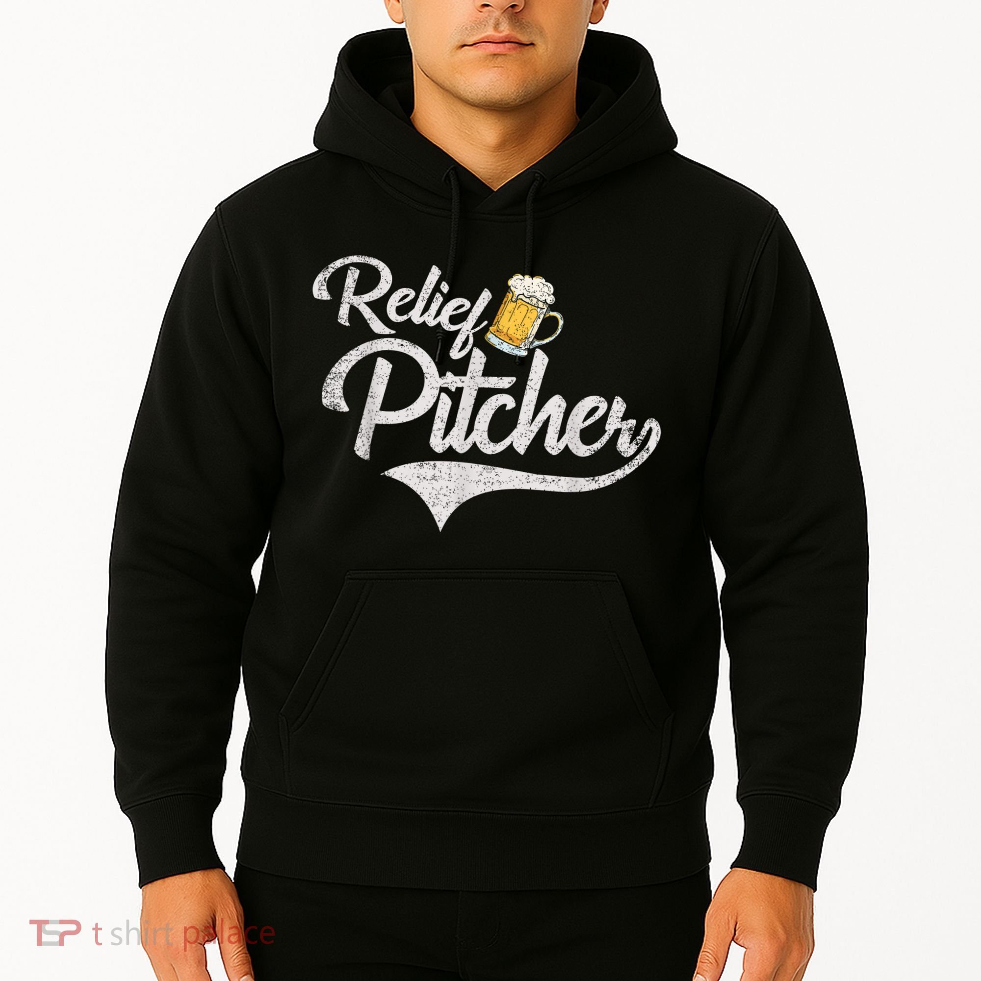 Relief Pitcher Beer And Baseball Funny Hoodie