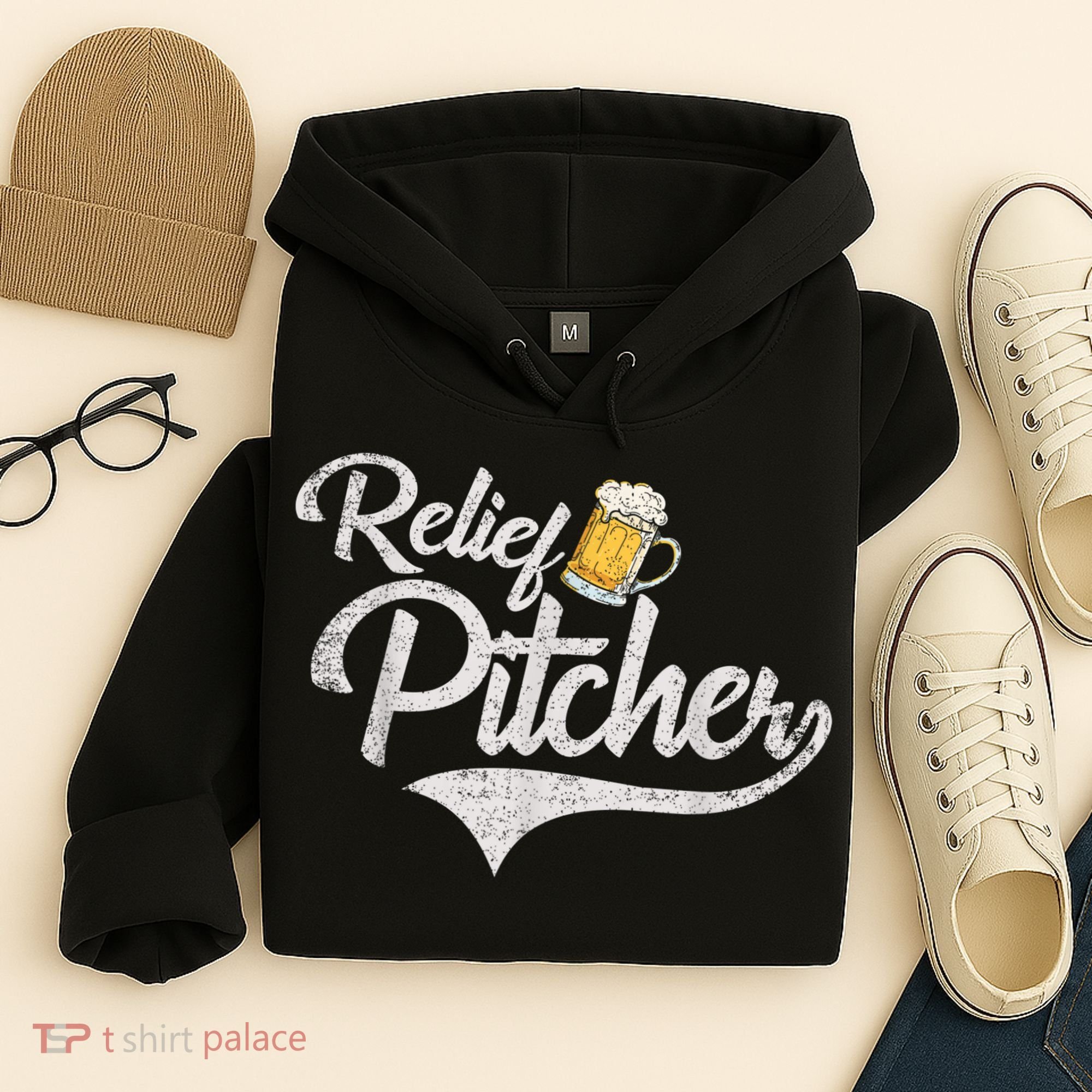 Relief Pitcher Beer And Baseball Funny Hoodie