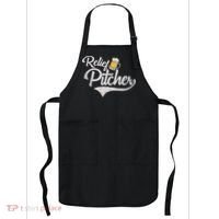 Relief Pitcher Beer And Baseball Funny Apron thumb 0