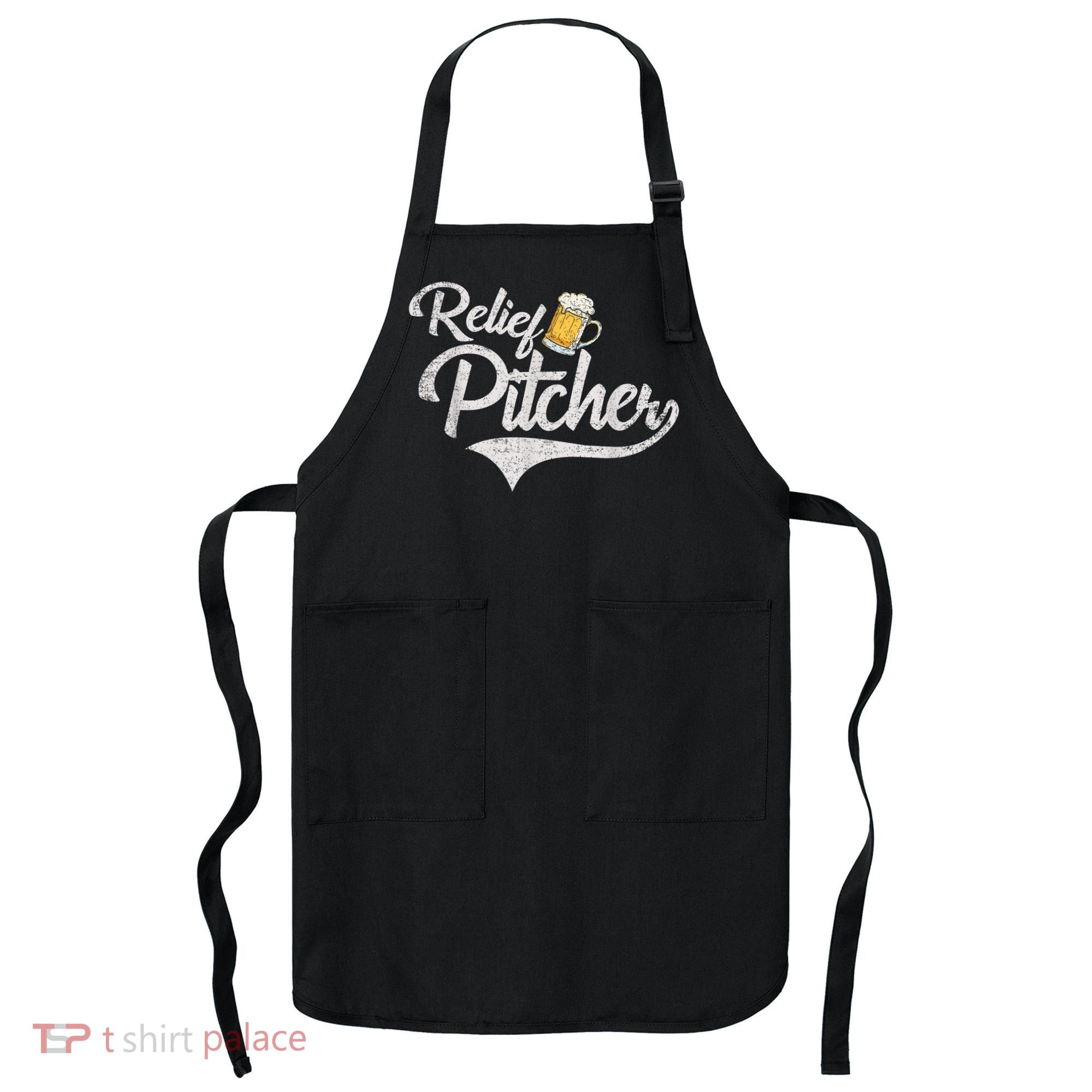 Relief Pitcher Beer And Baseball Funny Apron