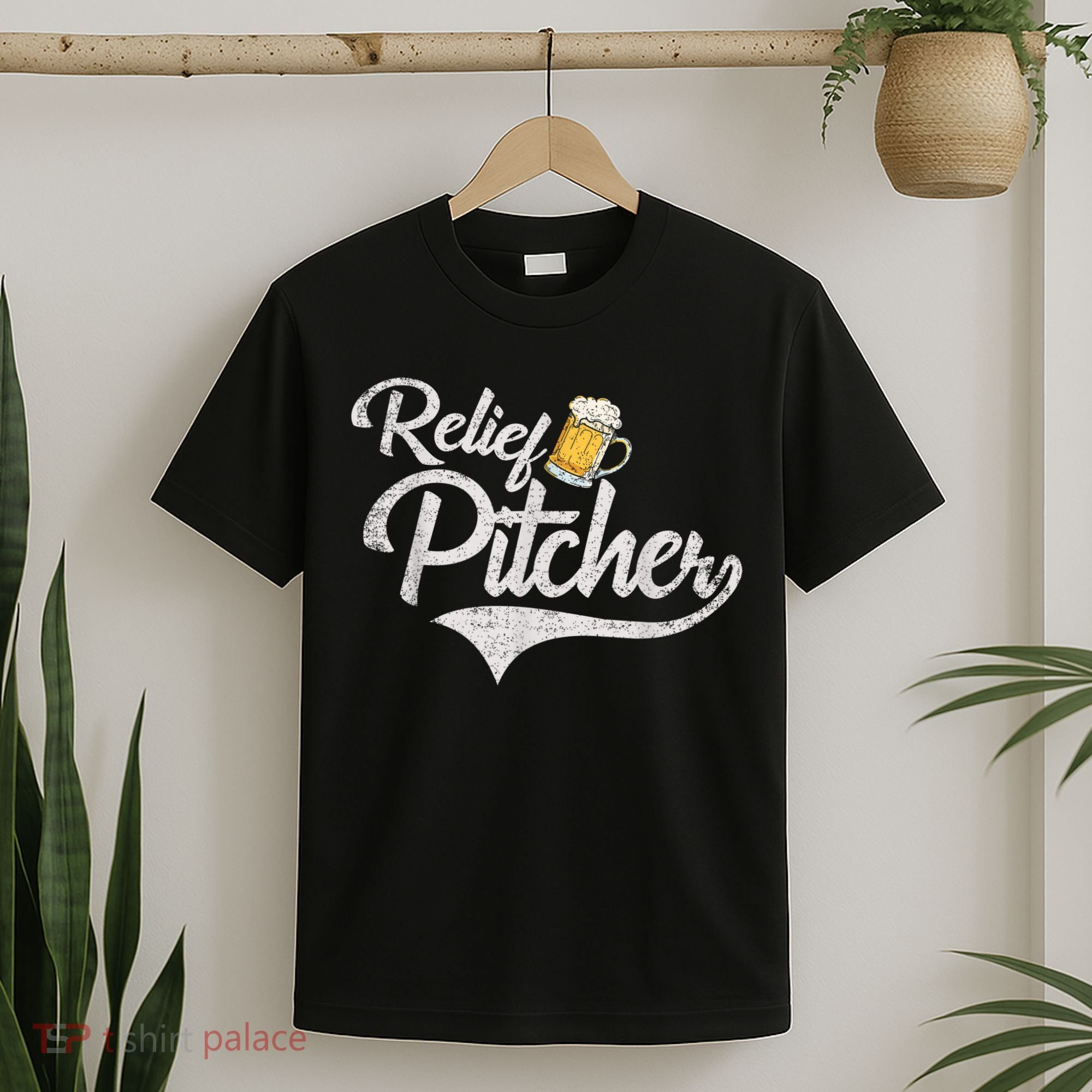 Relief Pitcher Beer And Baseball Funny T-Shirt