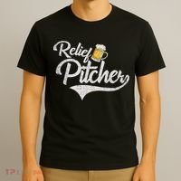 Relief Pitcher Beer And Baseball Funny T-Shirt thumb 3