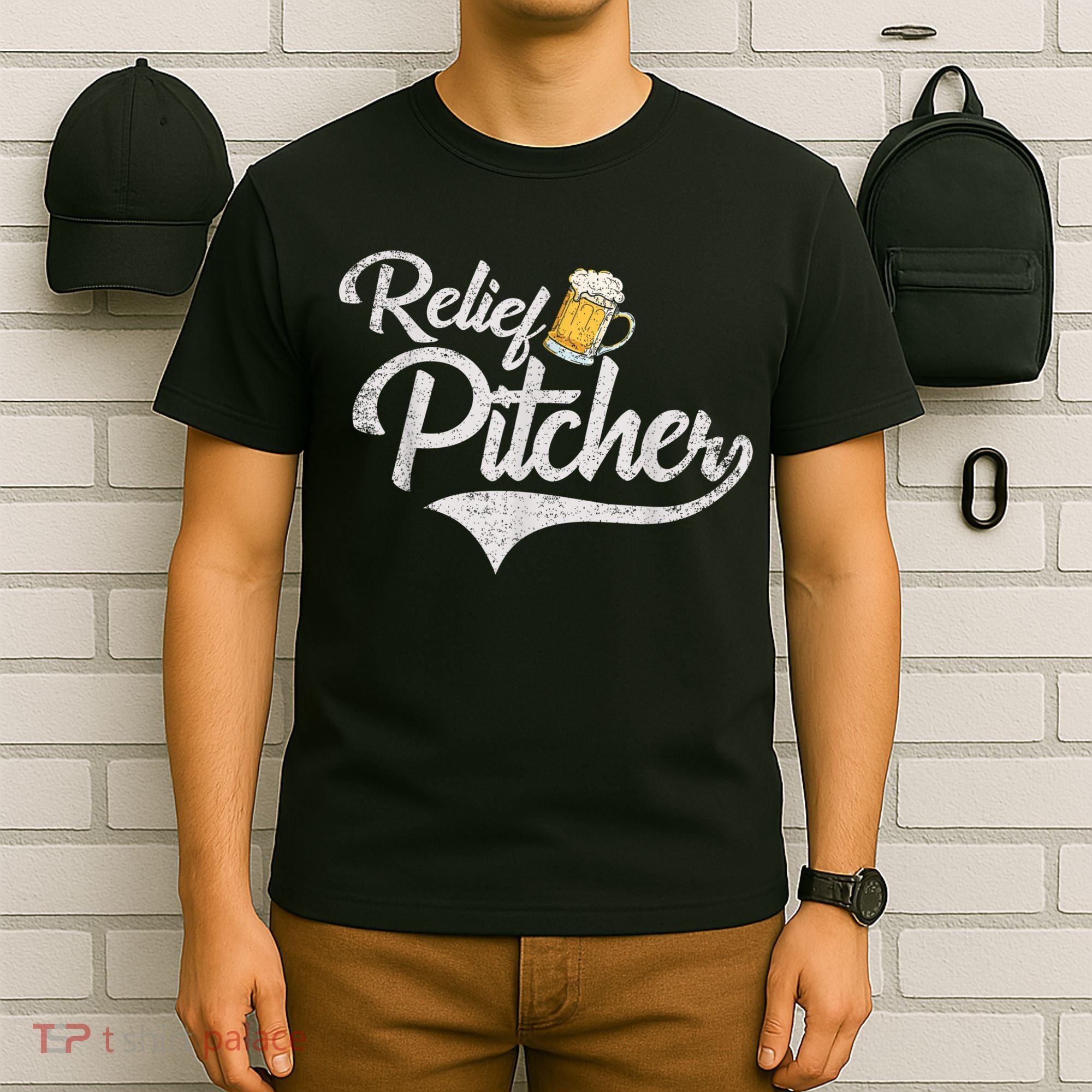 Relief Pitcher Beer And Baseball Funny T-Shirt