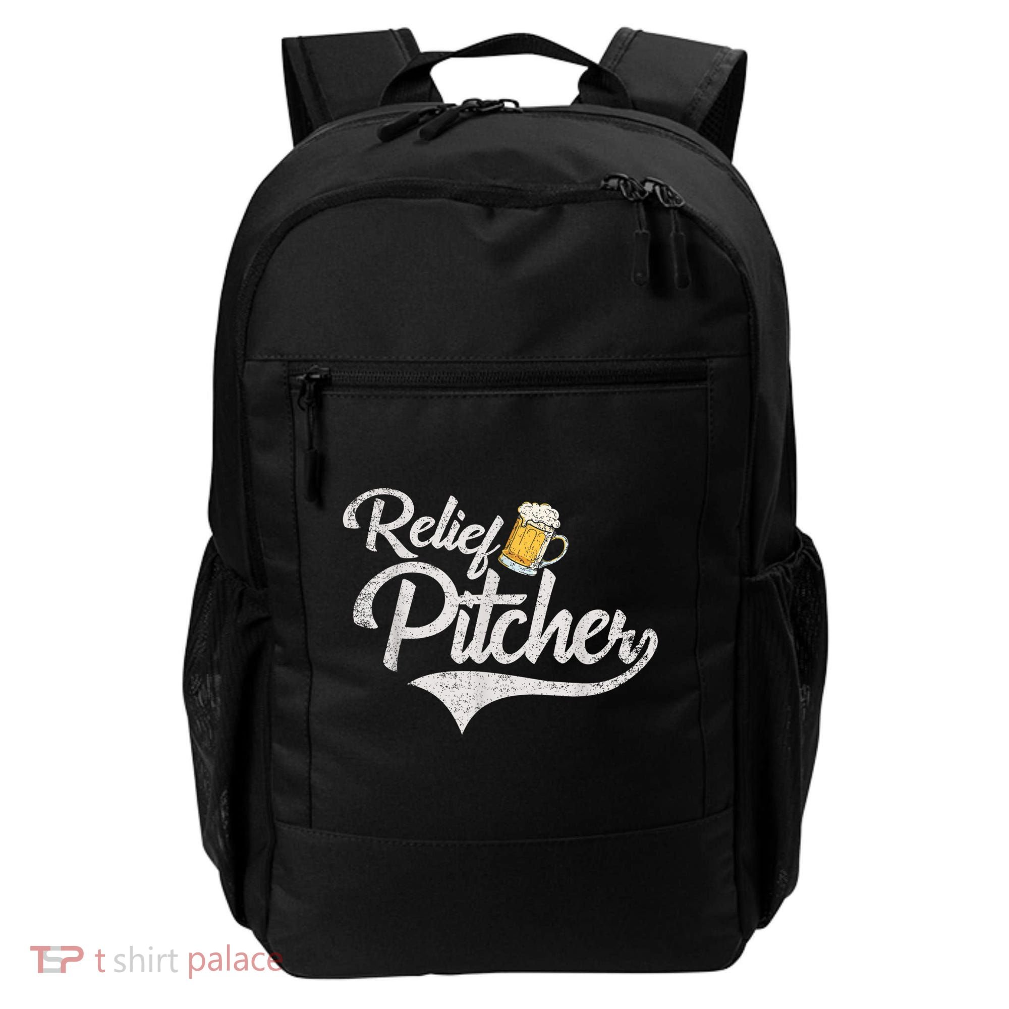 Relief Pitcher Beer And Baseball Funny Backpack