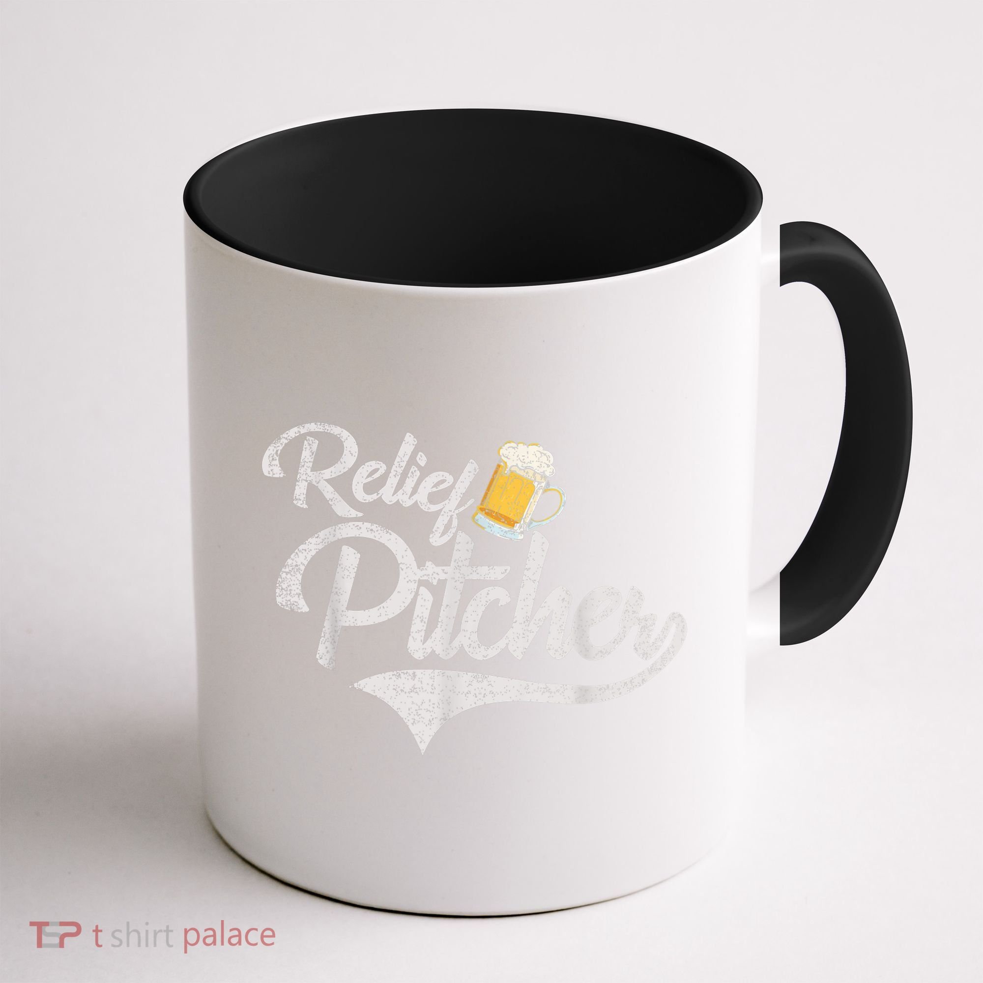 Relief Pitcher Beer And Baseball Funny Coffee Mug