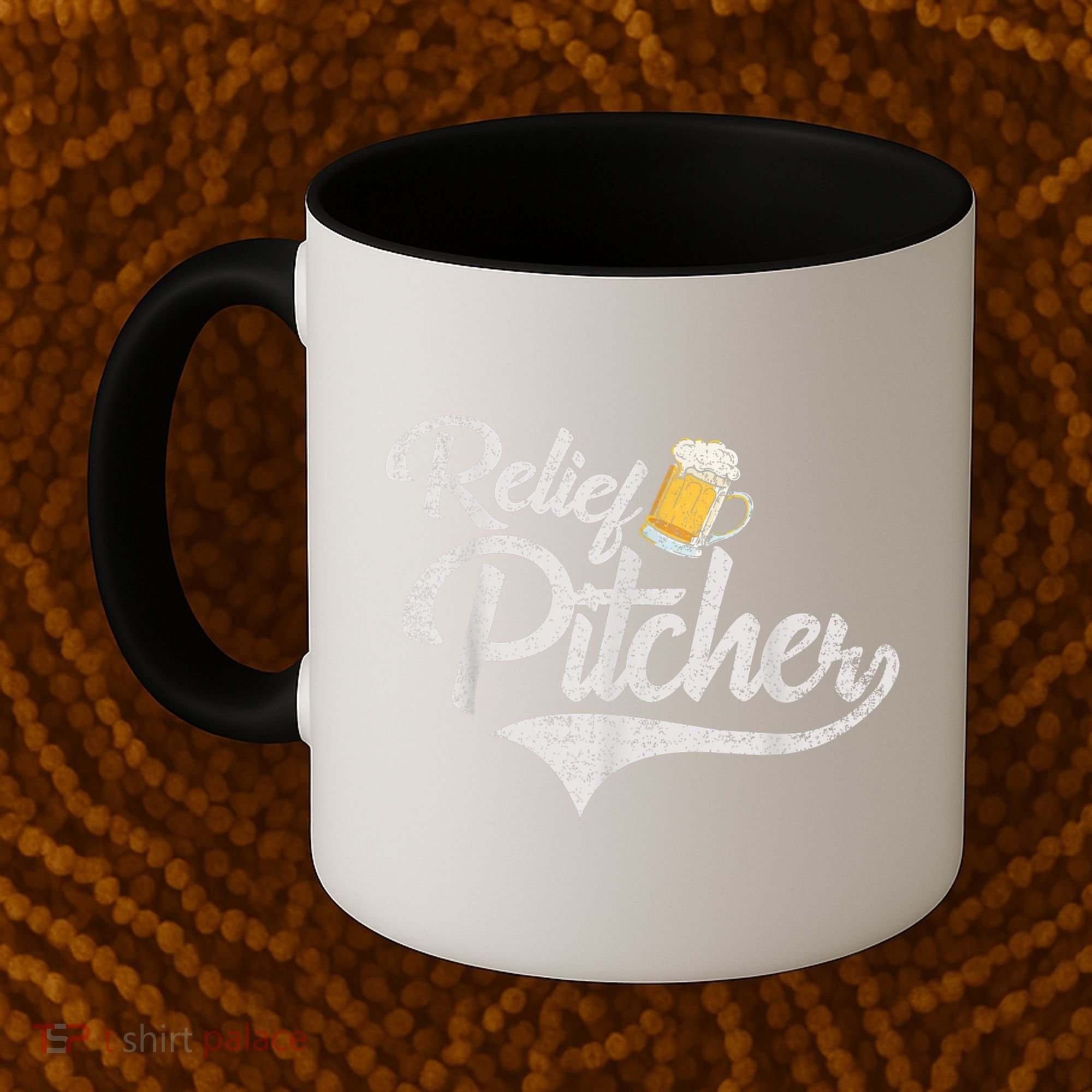 Relief Pitcher Beer And Baseball Funny Coffee Mug