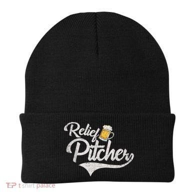 Relief Pitcher Beer And Baseball Funny Beanie