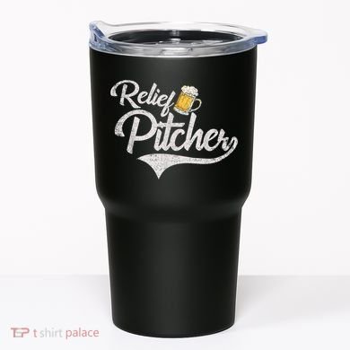 Relief Pitcher Beer And Baseball Funny Tumbler