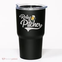 Relief Pitcher Beer And Baseball Funny Tumbler thumb 0