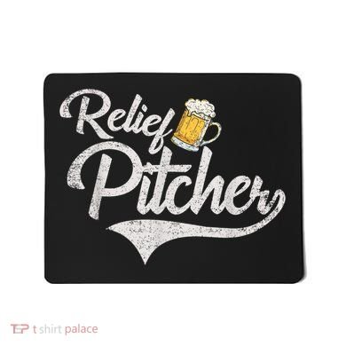 Relief Pitcher Beer And Baseball Funny Mousepad