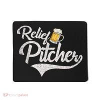 Relief Pitcher Beer And Baseball Funny Mousepad thumb 0
