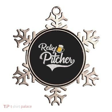 Relief Pitcher Beer And Baseball Funny Ornament