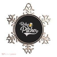 Relief Pitcher Beer And Baseball Funny Ornament thumb 0