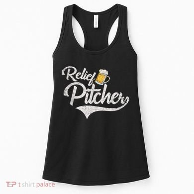 Relief Pitcher Beer And Baseball Funny Women's Tank Top