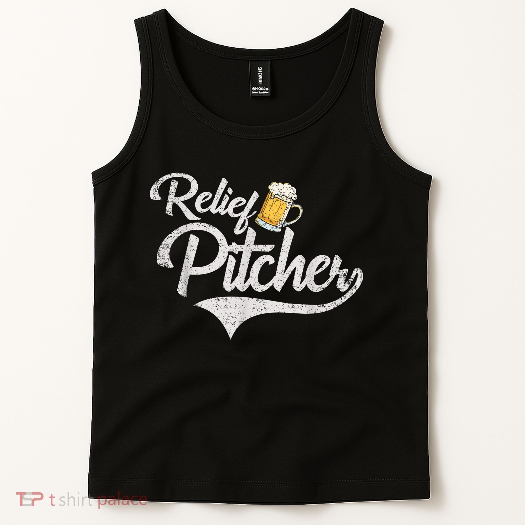 Relief Pitcher Beer And Baseball Funny Tank Top