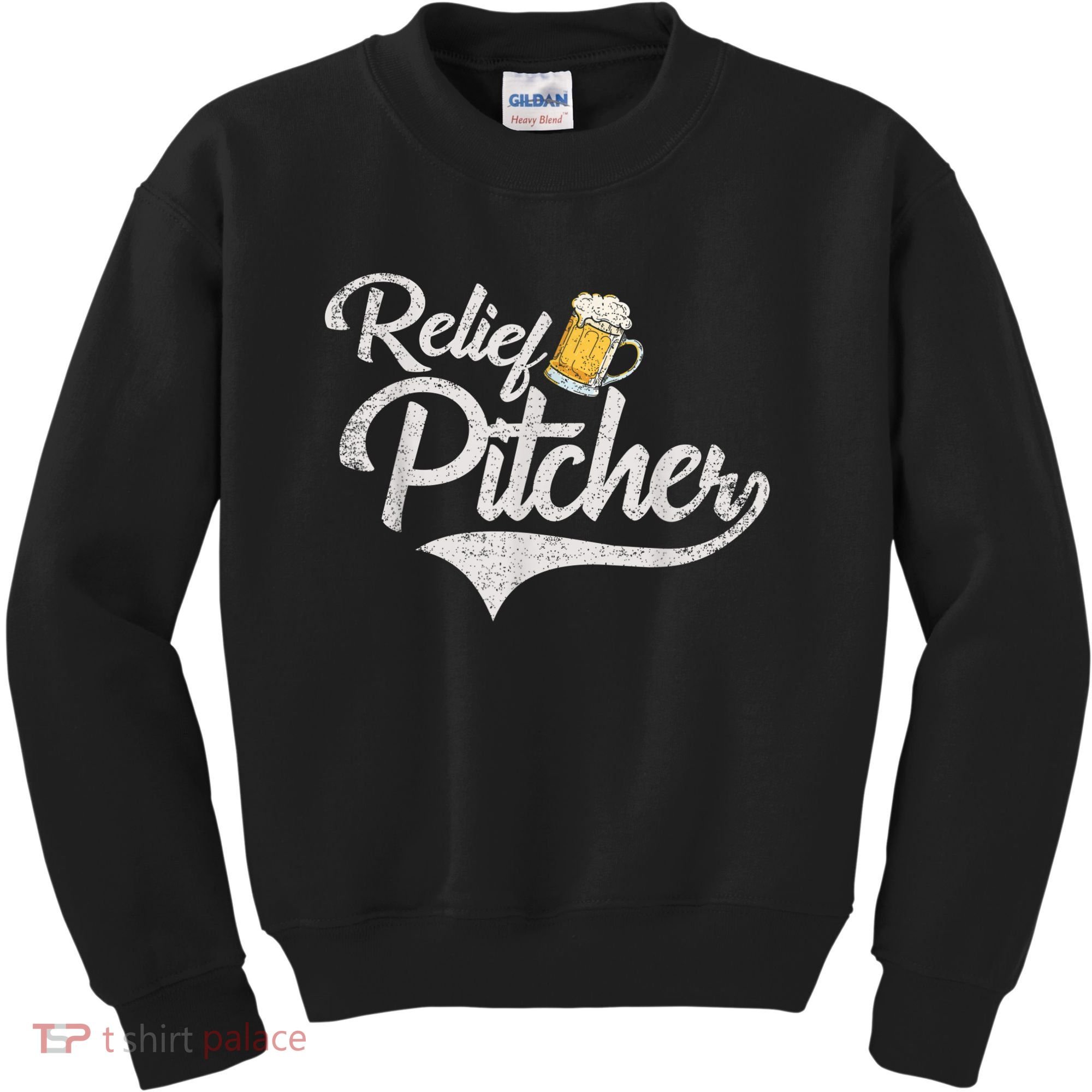 Relief Pitcher Beer And Baseball Funny Kids Sweatshirt