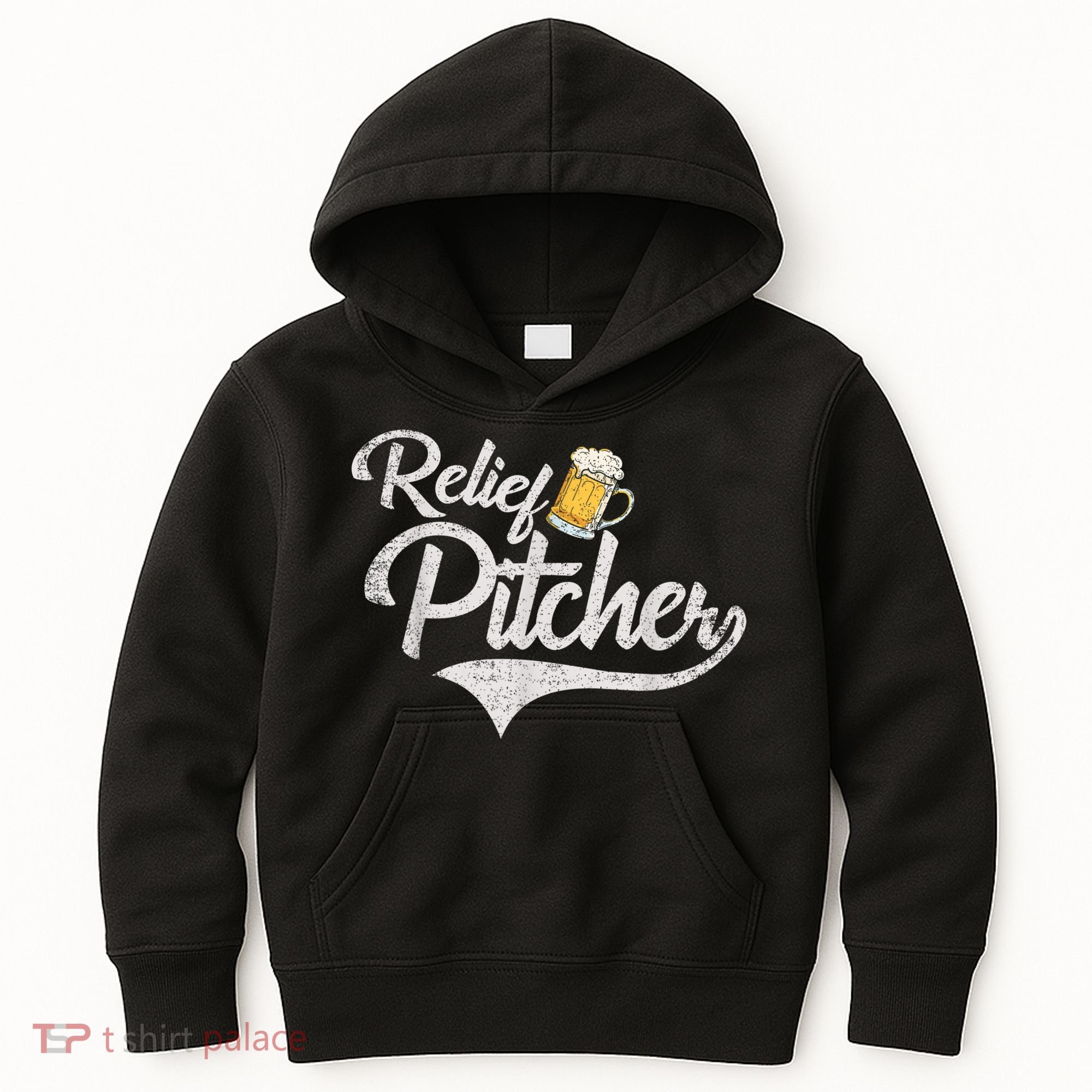 Relief Pitcher Beer And Baseball Funny Kids Hoodie