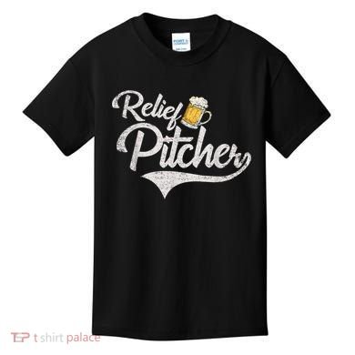 Relief Pitcher Beer And Baseball Funny Kids T-Shirt