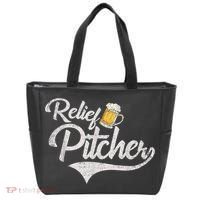 Relief Pitcher Beer And Baseball Funny Tote Bag thumb 0