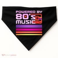 Retro Poweres By 80's Music Cassette Tape USA-Made Doggie Bandana thumb 0