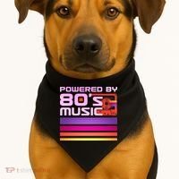 Retro Poweres By 80's Music Cassette Tape USA-Made Doggie Bandana thumb 1