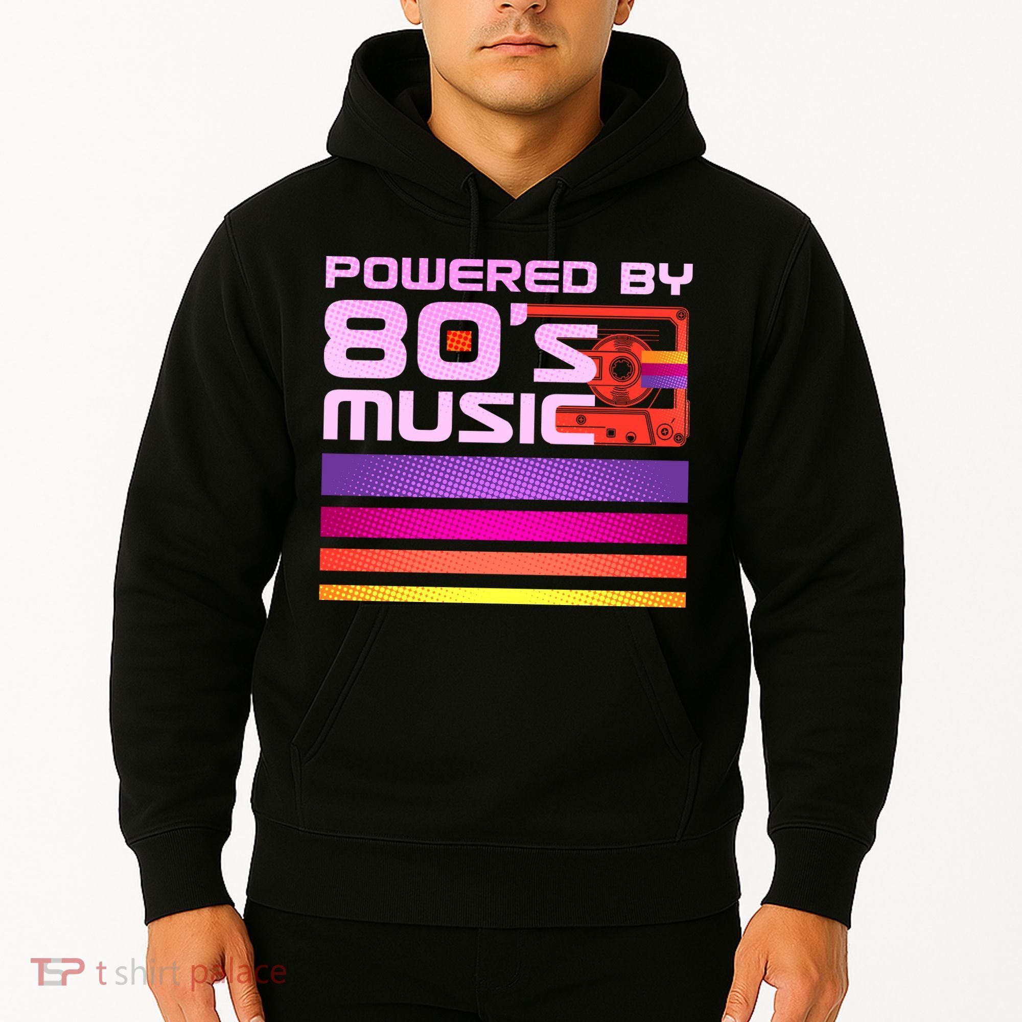 Retro Poweres By 80's Music Cassette Tape Hoodie