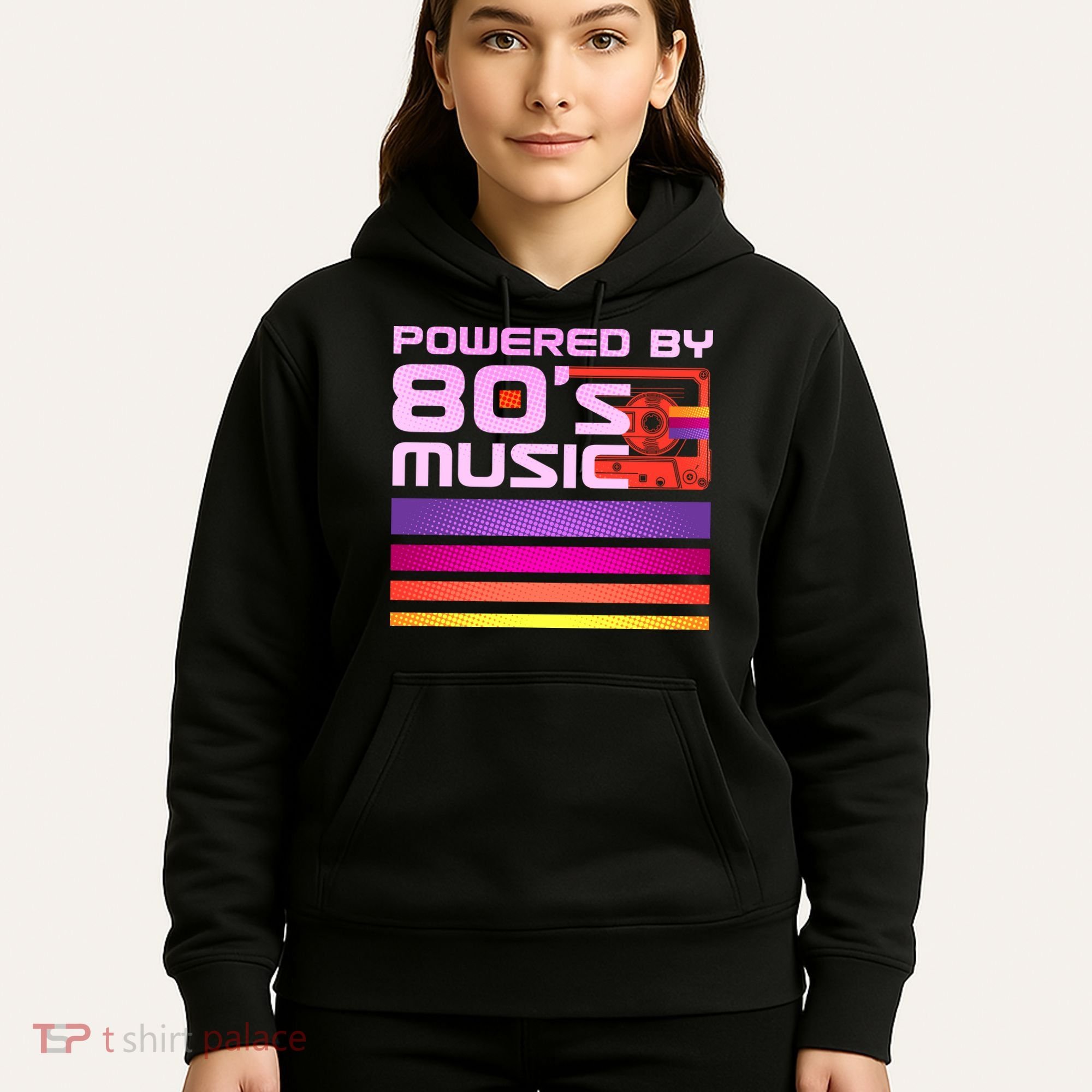Retro Poweres By 80's Music Cassette Tape Hoodie