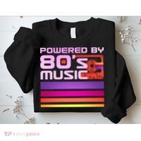 Retro Poweres By 80's Music Cassette Tape Sweatshirt thumb 2