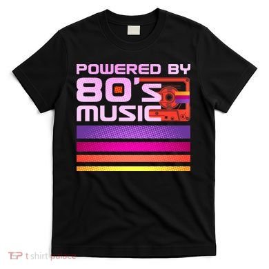 Retro Poweres By 80's Music Cassette Tape T-Shirt