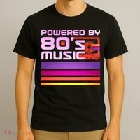 Retro Poweres By 80's Music Cassette Tape T-Shirt thumb 3