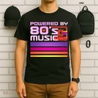 Retro Poweres By 80's Music Cassette Tape T-Shirt thumb 6