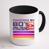 Retro Poweres By 80's Music Cassette Tape Coffee Mug thumb 1