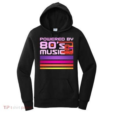 Retro Poweres By 80's Music Cassette Tape Women's Hoodie