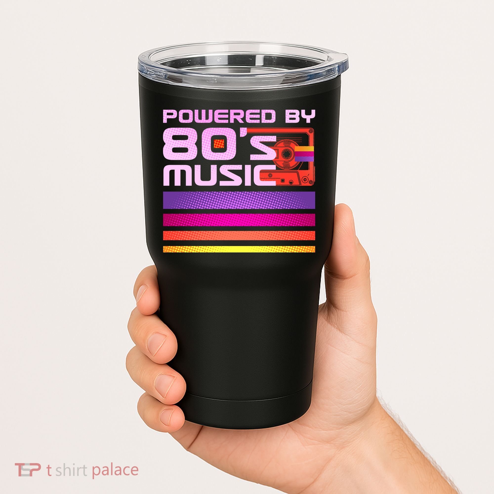 Retro Poweres By 80's Music Cassette Tape Tumbler