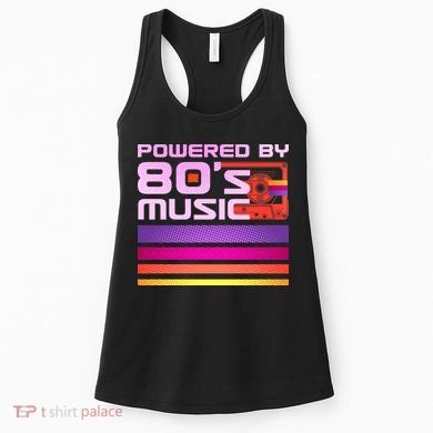 Retro Poweres By 80's Music Cassette Tape Women's Tank Top