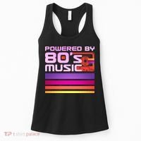 Retro Poweres By 80's Music Cassette Tape Women's Tank Top thumb 0