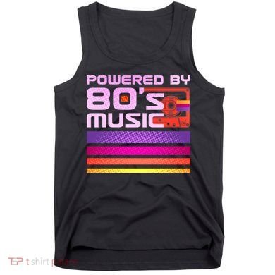 Retro Poweres By 80's Music Cassette Tape Tank Top