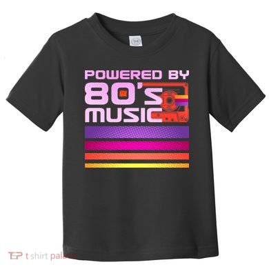 Retro Poweres By 80's Music Cassette Tape Toddler T-Shirt