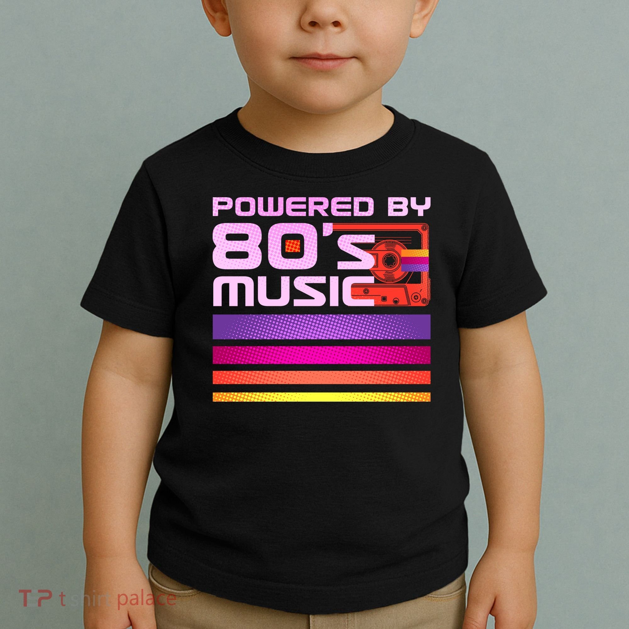 Retro Poweres By 80's Music Cassette Tape Toddler T-Shirt
