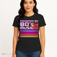 Retro Poweres By 80's Music Cassette Tape Women's T-Shirt thumb 4