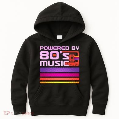 Retro Poweres By 80's Music Cassette Tape Kids Hoodie
