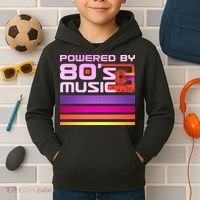 Retro Poweres By 80's Music Cassette Tape Kids Hoodie thumb 2