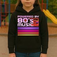Retro Poweres By 80's Music Cassette Tape Kids Hoodie thumb 3