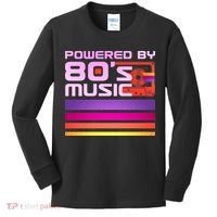 Retro Poweres By 80's Music Cassette Tape Kids Long Sleeve Shirt thumb 0