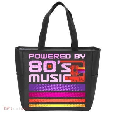 Retro Poweres By 80's Music Cassette Tape Tote Bag