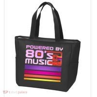 Retro Poweres By 80's Music Cassette Tape Tote Bag thumb 3