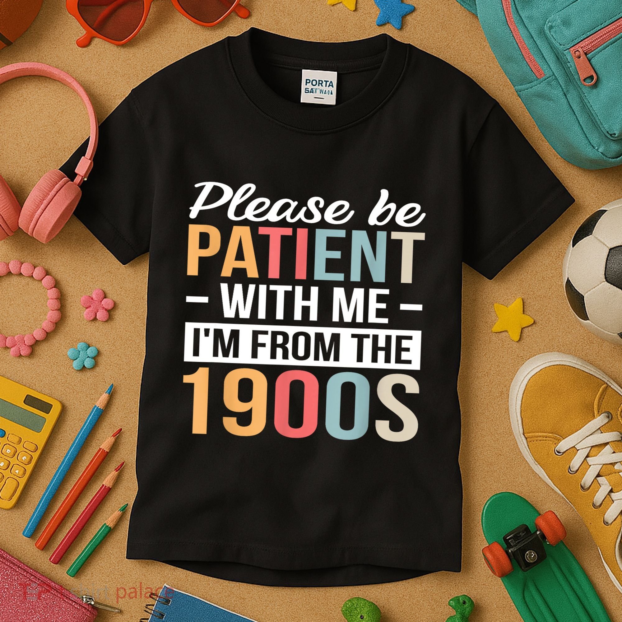 Retro Please Be Patient With Me Im From The 1900s Gift Kids T-Shirt